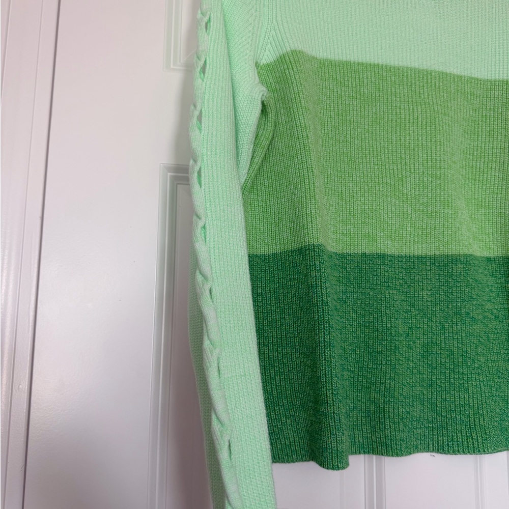 Lilly Pulitzer Cortina sweater in Agave Green Marled Ombré size L - Picture 6 of 10